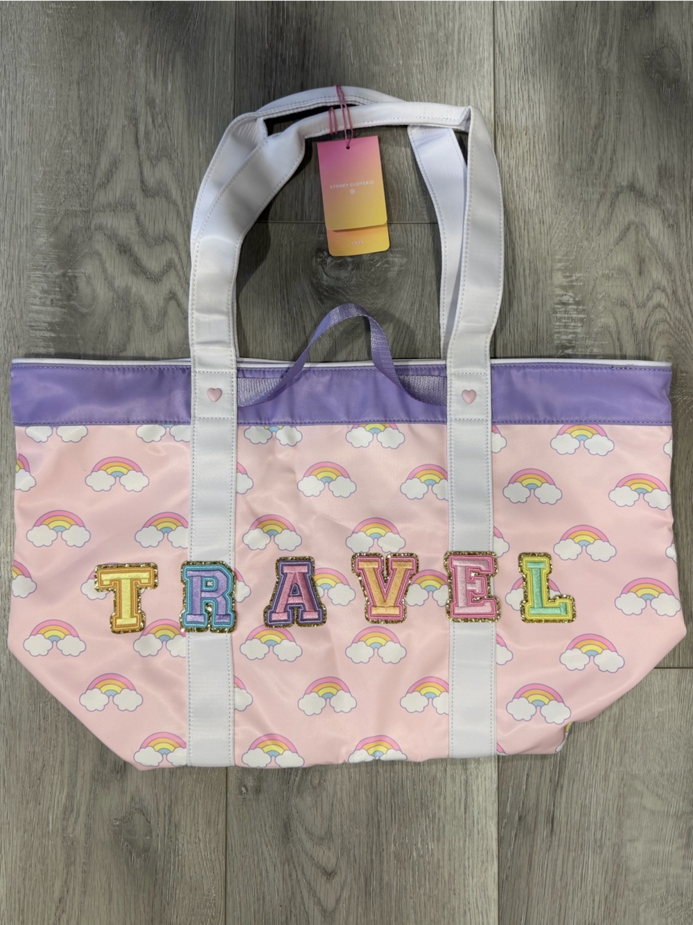 STONEY CLOVER LANE Rainbow Large Tote